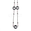 304 Stainless Steel Beaded Necklaces NJEW-H210-B-P-3