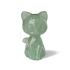 Natural Green Aventurine Carved Cat Statue PW-WG34881-06-1