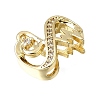 Brass Micro Pave Clear Cubic Zirconia Beads CU-CBAEEA8-24G-2