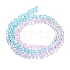 Transparent Painted Glass Beads Strands DGLA-A034-T4mm-A22-5