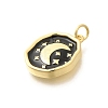 Rack Plating Brass Enamel Pendants KK-L225-029G-05-2