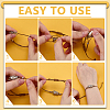 8Pcs 4 Colors 304 Stainless Steel Macrame Pouch Bracelet Making for Stone Holder AJEW-PH0011-84-7