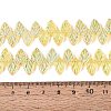 Electroplate Transparent Glass Beads Strands EGLA-N056-03A-04-4