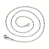 Non-Tarnish 304 Stainless Steel Boston Link Chain Necklace NJEW-S420-006C-P-3