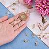 10Pcs Rack Plating Brass Micro Pave Clear Cubic Zirconia Charms ZIRC-SZ0004-11-2