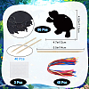 Rainbow Scratch Paper Art Pendant Decoration Kits DIY-WH20013-21B-2