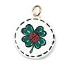 Printing 304 Stainless Steel Pendants STAS-K304-12F-G-1