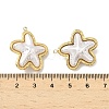 304 Stainless Steel with ABS Plastic Pearl Pendants STAS-G371-01G-01-3