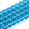 Transparent Glass Beads Strands GLAA-T032-T8mm-06-1