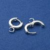 201 Stainless Steel Huggie Hoop Earrings Findings STAS-A167-01I-S-2