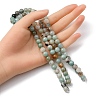 Natural Flower Amazonite Beads Strands G-YW0001-24-4