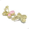 Rack Plating Alloy Rhinestone Pendants PALLOY-F312-16G-3