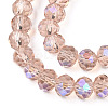 Electroplate Glass Beads Strands EGLA-A034-T1mm-L22-3