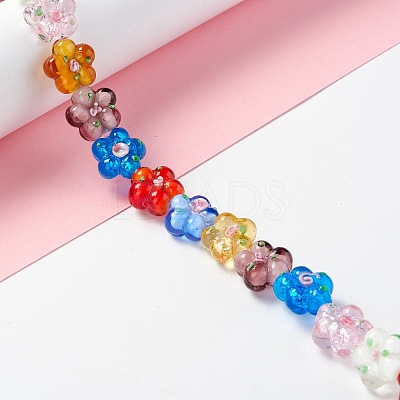 Handmade Lampwork Beads Strands LAMP-D015-08I-1