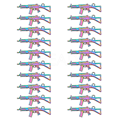 Rainbow Color Alloy Pendants FIND-DC0001-34-1