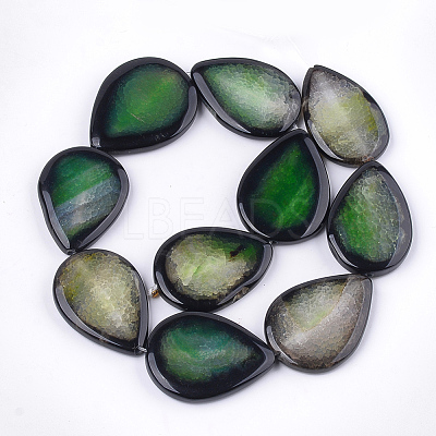 Natural Crackle Agate Beads Strands X-G-T121-02D-1