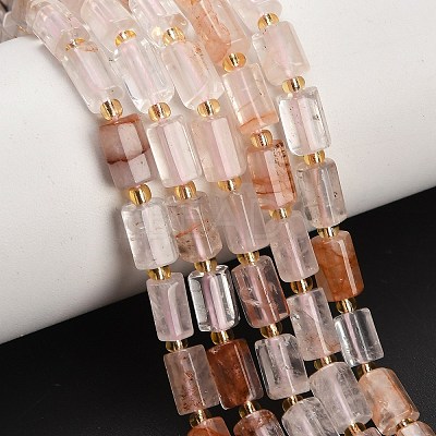 Natural Hematoid Quartz/Ferruginous Quartz Beads Strands GG-CBA5B6F-E02-01-1