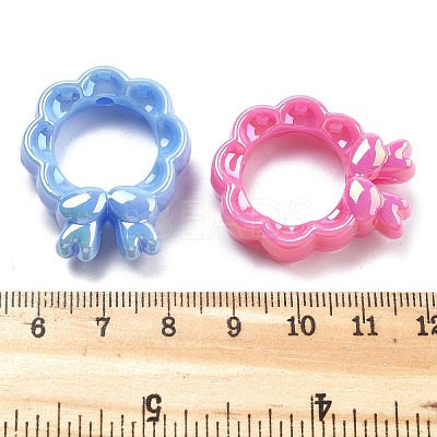 UV Plating Acrylic Beads X-OACR-M022-07-1