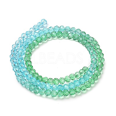 Transparent Painted Glass Beads Strands LS-DGLA-A034-T3mm-A17-1