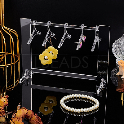 Acrylic Earring Display Stands EDIS-PH0001-43B-1