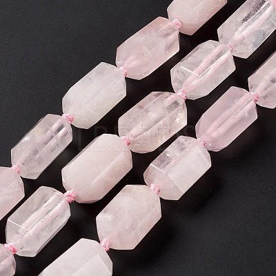 Natural Rose Quartz Beads Strands G-F719-04-1