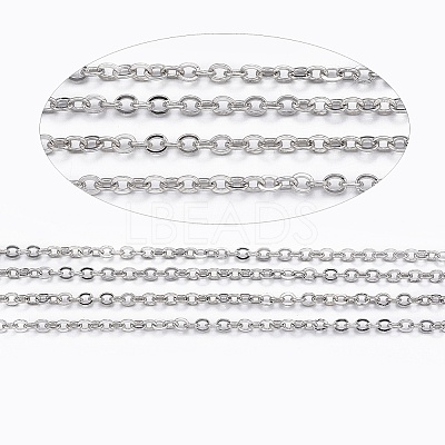 Tarnish Resistant 304 Stainless Steel Cable Chains CHS-H007-01P-1