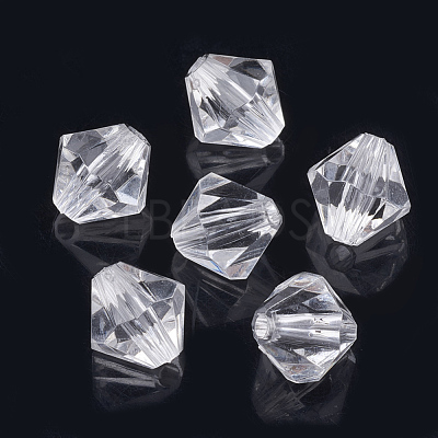 Transparent Acrylic Beads X-TACR-S146-4mm-01-1