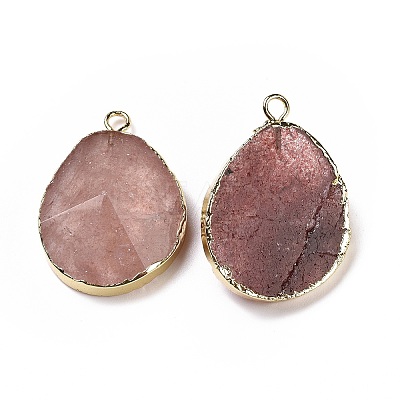Natural Strawberry QuartzPendants G-I207-14K-G-1