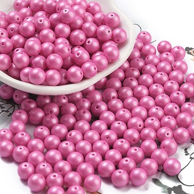 Baking Paint 3/0 Glass Seed Beads SEED-A034-02J-1
