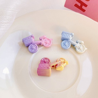 Printed Acrylic Beads OACR-P024-04-1