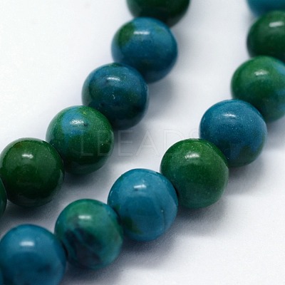 Synthetic Chrysocolla Beads Strands G-I199-34-10mm-1