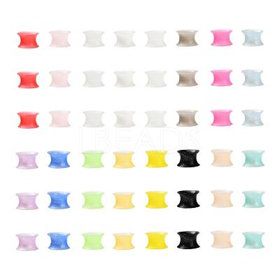 32Pcs 16 Colors Silicone Glitter Thin Ear Gauges Flesh Tunnels Plugs FIND-YW0001-19C-1