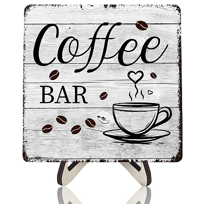 Coffee Bar Wood Display Easels ODIS-WH20016-002-1