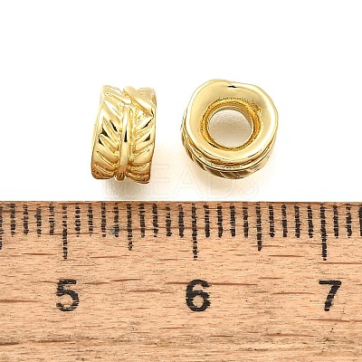 Column Brass Spacer Beads KK-S508-43G-1