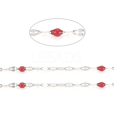 Handmade 304 Stainless Steel Dapped Chains CHS-D026-16B-P-1