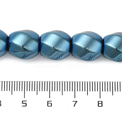 Electroplated Non-Magnetic Synthetic Hematite Beads Strands G-P518-05F-1