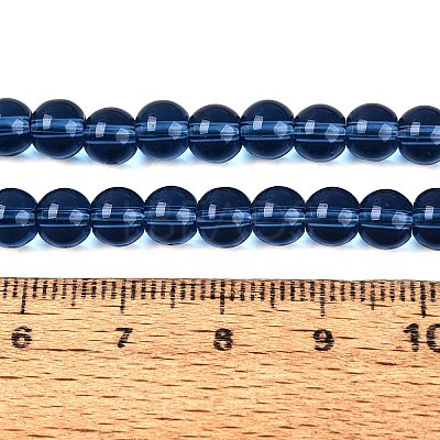 Transparent Glass Beads Strands GLAA-T032-T6mm-28-1