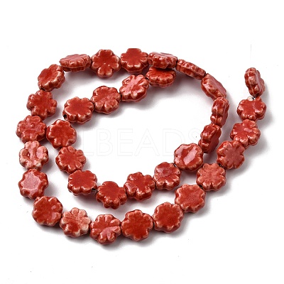 Handmade Porcelain Beads Strands PORC-K010-05-1