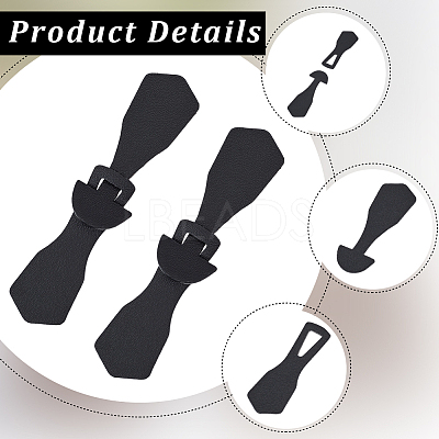 8Pcs 1-Hole PU Leather Buttons FIND-GF0008-82C-1