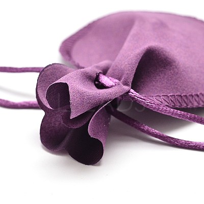 Velvet Bags Drawstring Jewelry Pouches TP-O002-C-02-1