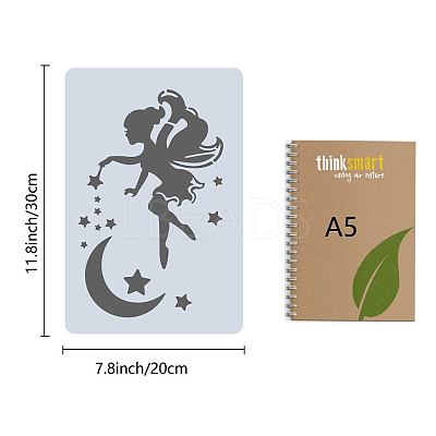 PET Plastic Drawing Painting Stencils Templates DIY-WH0284-003-1