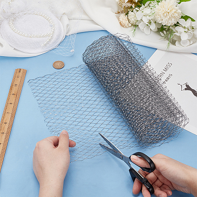 Nylon Mesh Lace Fabric DIY-WH0530-83A-1