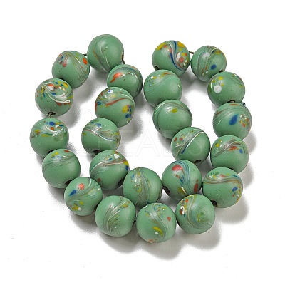 Handmade Lampwork Beads Strands BLOW-D006-07-1