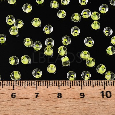 6/0 Inside Colours Transparent Glass Seed Beads SEED-T007-07C-1