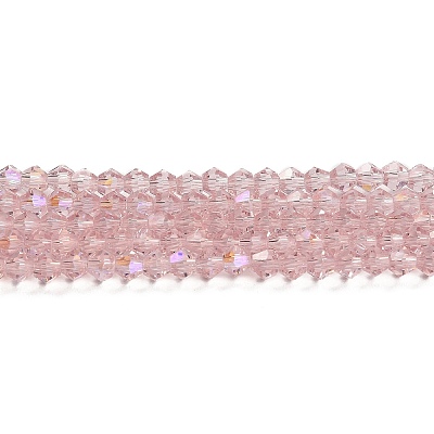 Transparent Electroplate Glass Beads Strands EGLA-A039-T4mm-L26-1