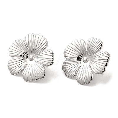 Non-Tarnish 304 Stainless Steel Stud Earrings EJEW-Z022-29P-1