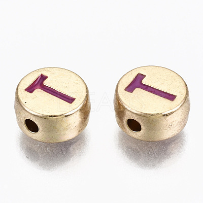 Alloy Enamel Beads X-ENAM-S122-029T-RS-1