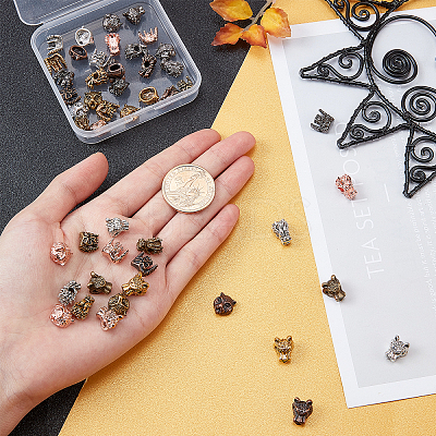 48Pcs 24 Styles Tibetan Style Alloy Beads FIND-PH0002-37-1