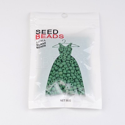 6/0 Opaque Colours Round Glass Seed Beads X-SEED-A010-4mm-47-1