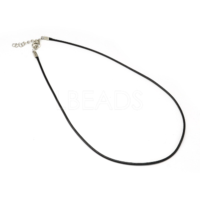 Waxed Cord Necklace Making NJEW-R229-1.5mm-1